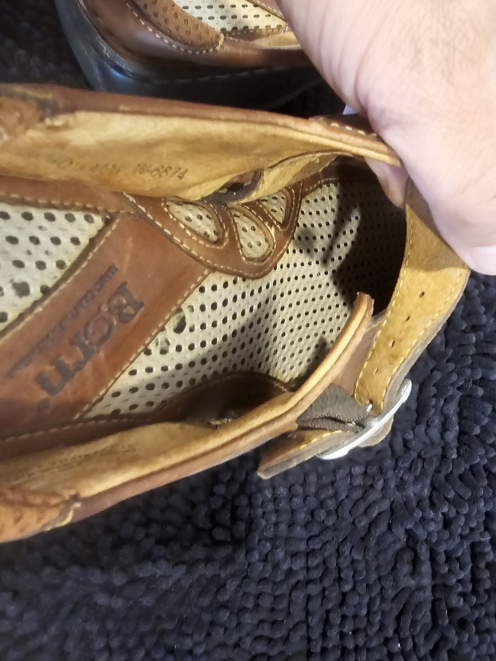 Brown Leather Women’s Casual Sandals - Picture 3 of 6